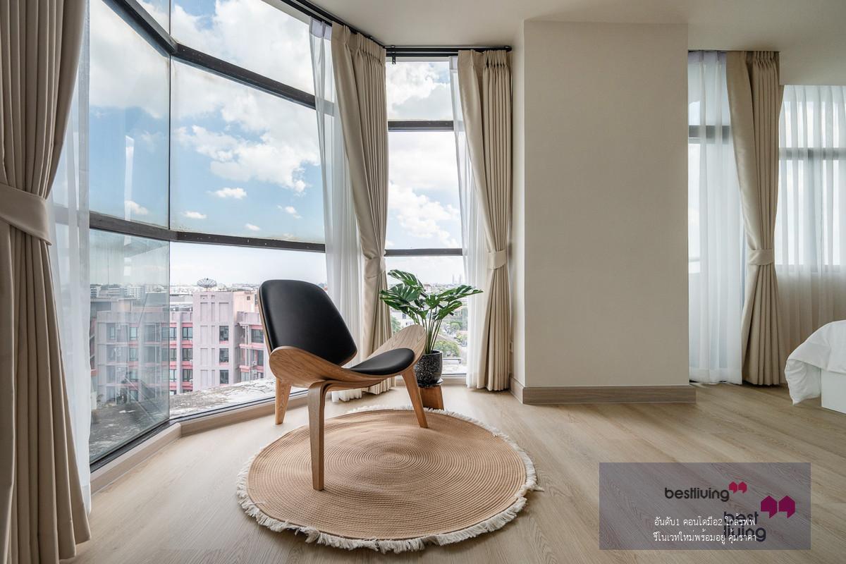 ห้องมุม 50 ตร.ม. ใกล้ MRT ลาดพร้าว วิวเมือง